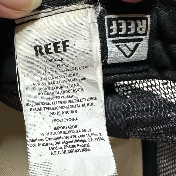 Reef Twill Foam Front Striped Snapback Mesh Trucker Cap Mission Blue Adult OS - Picture 9 of 10